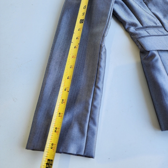 Bloomingdale’s Tahari ASL Womens Silver Gray Jacket Blazer Classic Sz 2 - Picture 9 of 12